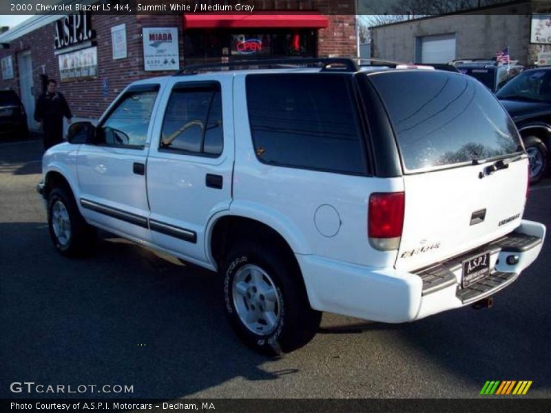 Summit White / Medium Gray 2000 Chevrolet Blazer LS 4x4