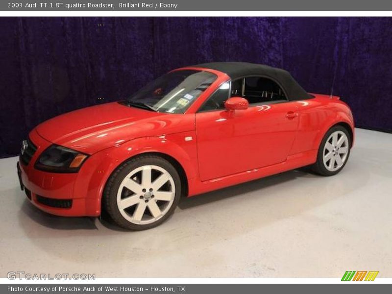 Brilliant Red / Ebony 2003 Audi TT 1.8T quattro Roadster