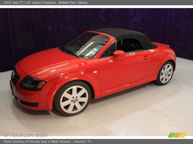 Brilliant Red / Ebony 2003 Audi TT 1.8T quattro Roadster
