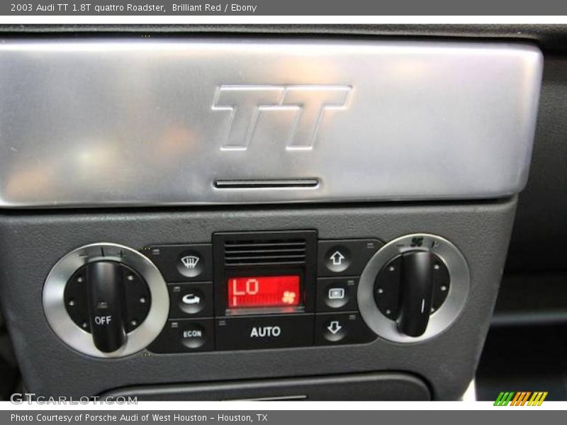 Brilliant Red / Ebony 2003 Audi TT 1.8T quattro Roadster