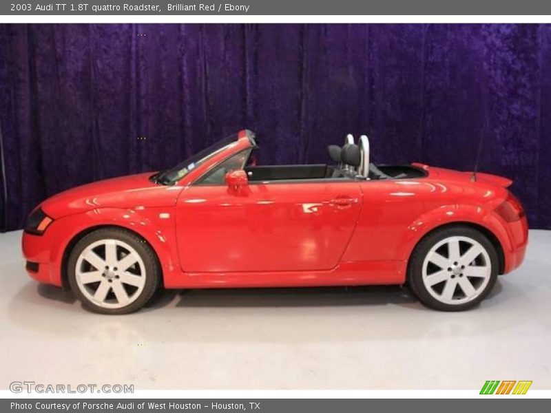 Brilliant Red / Ebony 2003 Audi TT 1.8T quattro Roadster