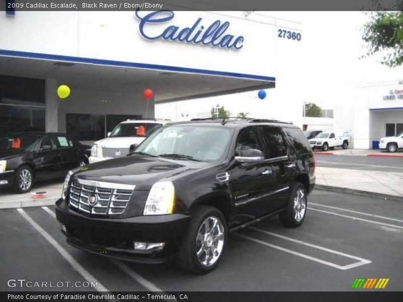 Black Raven / Ebony/Ebony 2009 Cadillac Escalade