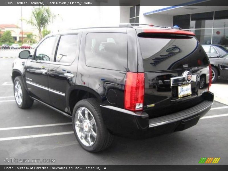 Black Raven / Ebony/Ebony 2009 Cadillac Escalade