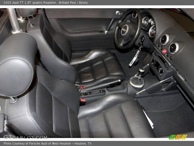 Brilliant Red / Ebony 2003 Audi TT 1.8T quattro Roadster