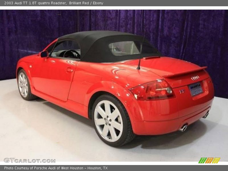 Brilliant Red / Ebony 2003 Audi TT 1.8T quattro Roadster
