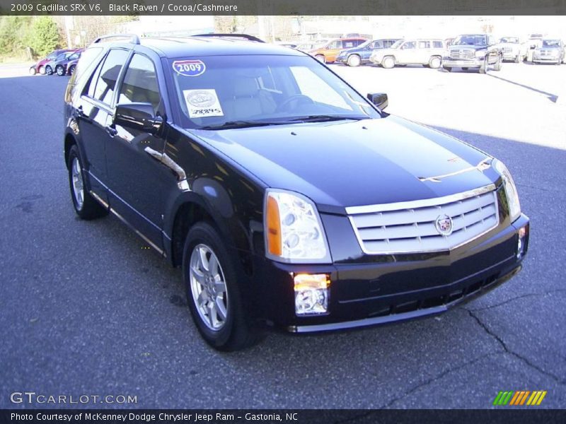 Black Raven / Cocoa/Cashmere 2009 Cadillac SRX V6