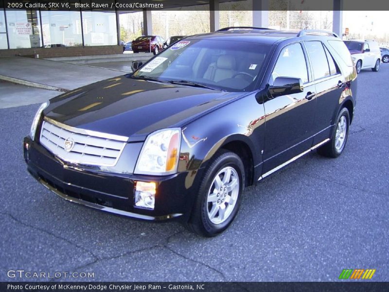 Black Raven / Cocoa/Cashmere 2009 Cadillac SRX V6