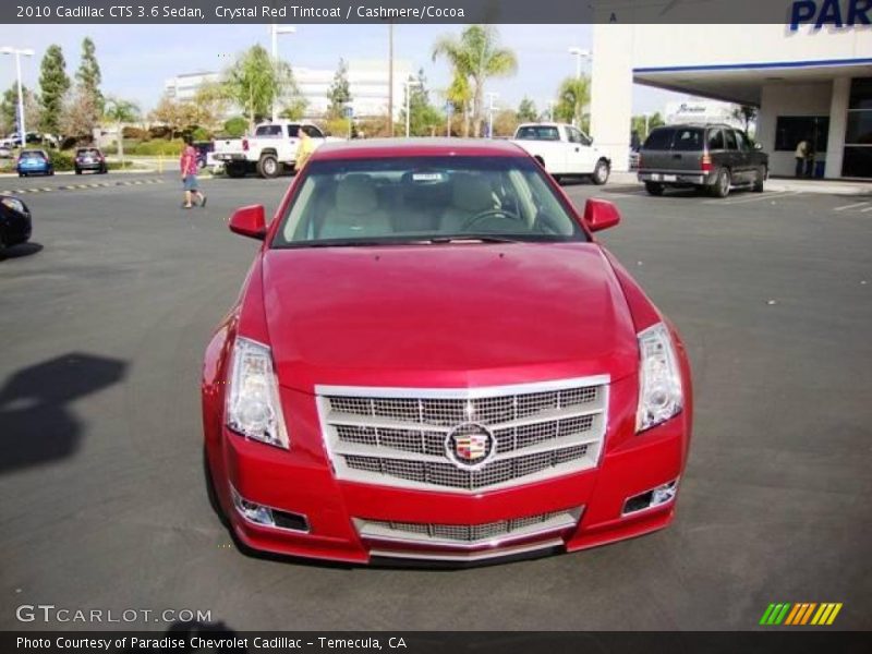 Crystal Red Tintcoat / Cashmere/Cocoa 2010 Cadillac CTS 3.6 Sedan