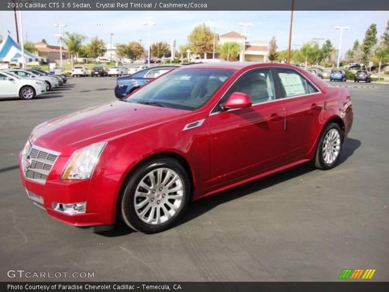 Crystal Red Tintcoat / Cashmere/Cocoa 2010 Cadillac CTS 3.6 Sedan