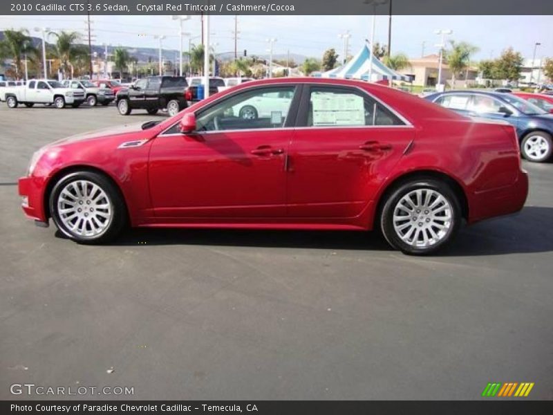 Crystal Red Tintcoat / Cashmere/Cocoa 2010 Cadillac CTS 3.6 Sedan