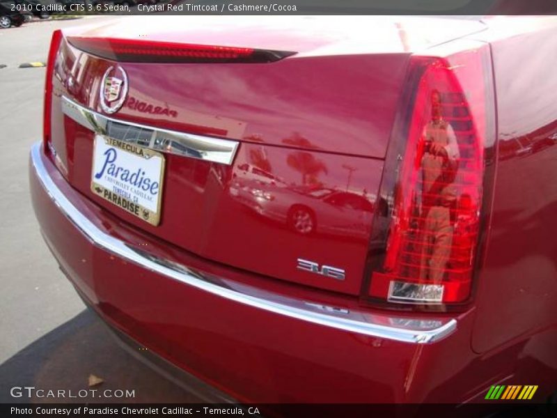 Crystal Red Tintcoat / Cashmere/Cocoa 2010 Cadillac CTS 3.6 Sedan