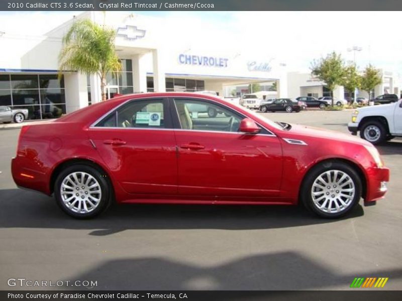 Crystal Red Tintcoat / Cashmere/Cocoa 2010 Cadillac CTS 3.6 Sedan