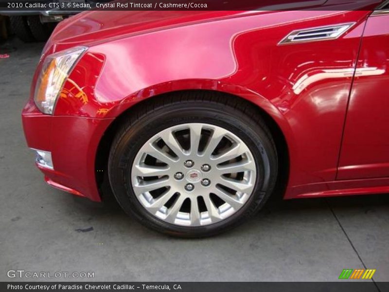 Crystal Red Tintcoat / Cashmere/Cocoa 2010 Cadillac CTS 3.6 Sedan