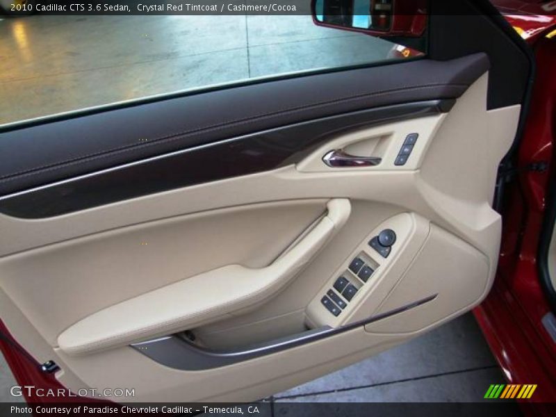 Crystal Red Tintcoat / Cashmere/Cocoa 2010 Cadillac CTS 3.6 Sedan