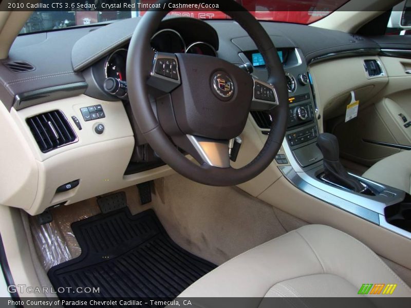 Crystal Red Tintcoat / Cashmere/Cocoa 2010 Cadillac CTS 3.6 Sedan