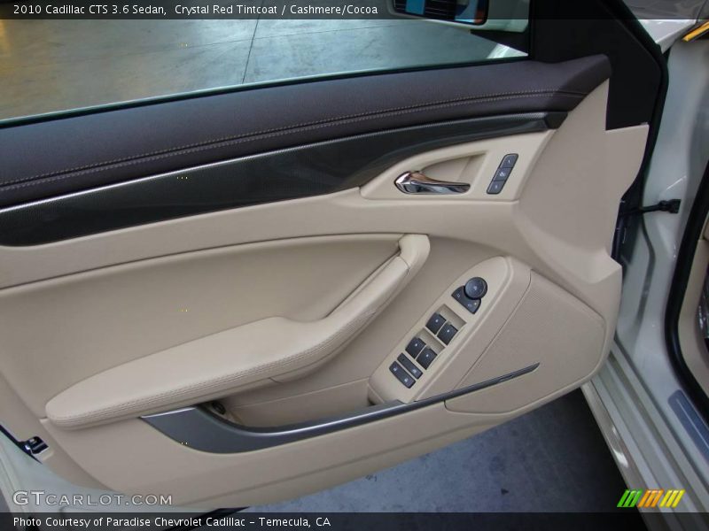 Crystal Red Tintcoat / Cashmere/Cocoa 2010 Cadillac CTS 3.6 Sedan