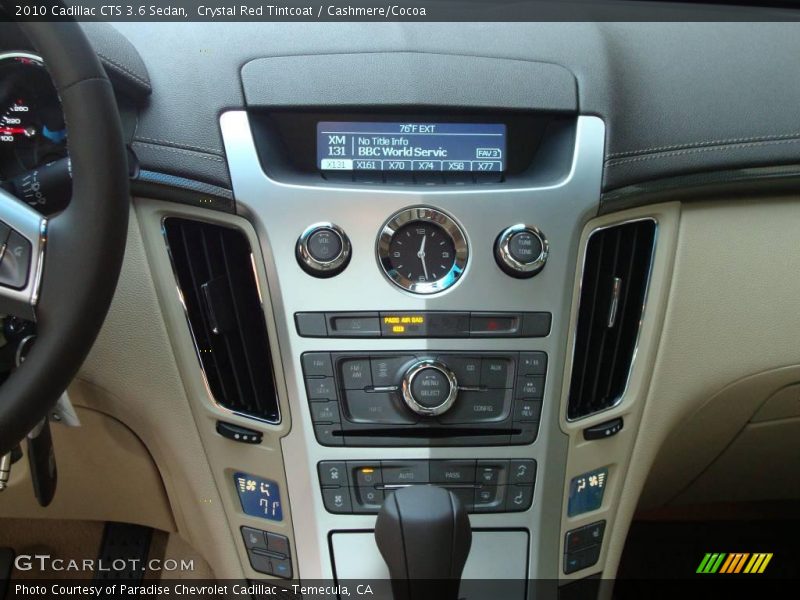 Crystal Red Tintcoat / Cashmere/Cocoa 2010 Cadillac CTS 3.6 Sedan
