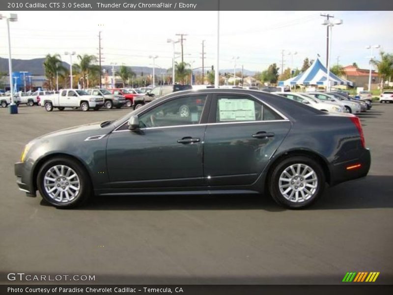 Thunder Gray ChromaFlair / Ebony 2010 Cadillac CTS 3.0 Sedan