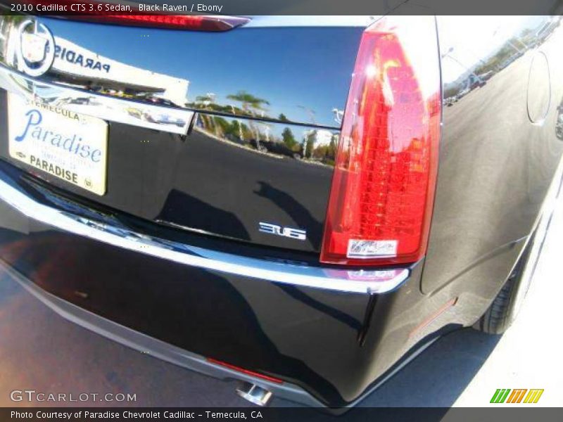 Black Raven / Ebony 2010 Cadillac CTS 3.6 Sedan