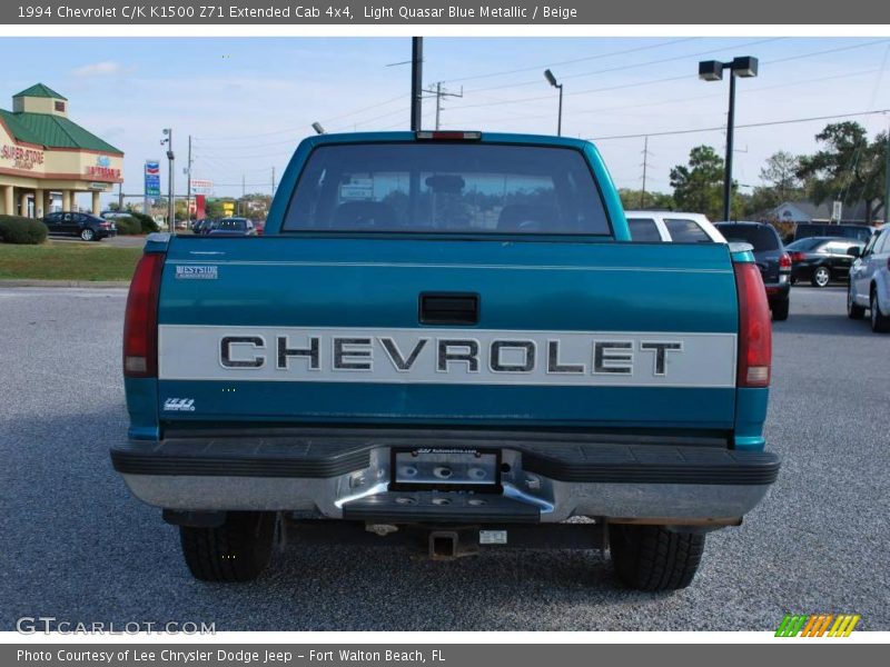 Light Quasar Blue Metallic / Beige 1994 Chevrolet C/K K1500 Z71 Extended Cab 4x4