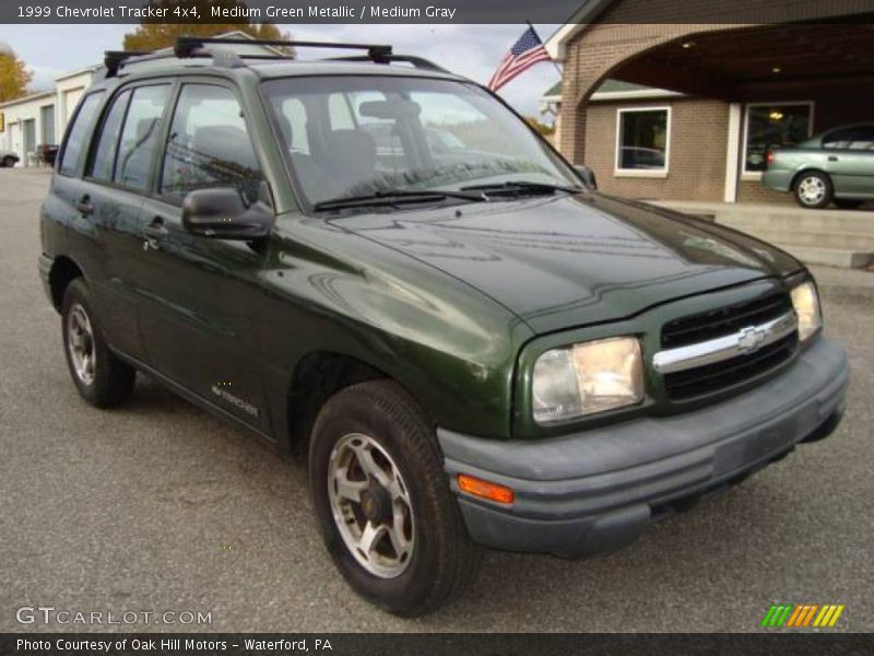 Medium Green Metallic / Medium Gray 1999 Chevrolet Tracker 4x4