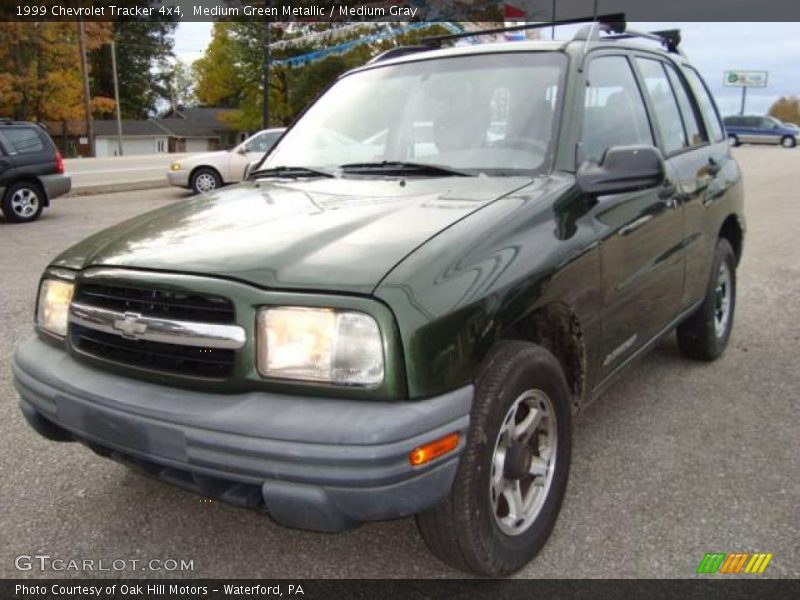 Medium Green Metallic / Medium Gray 1999 Chevrolet Tracker 4x4