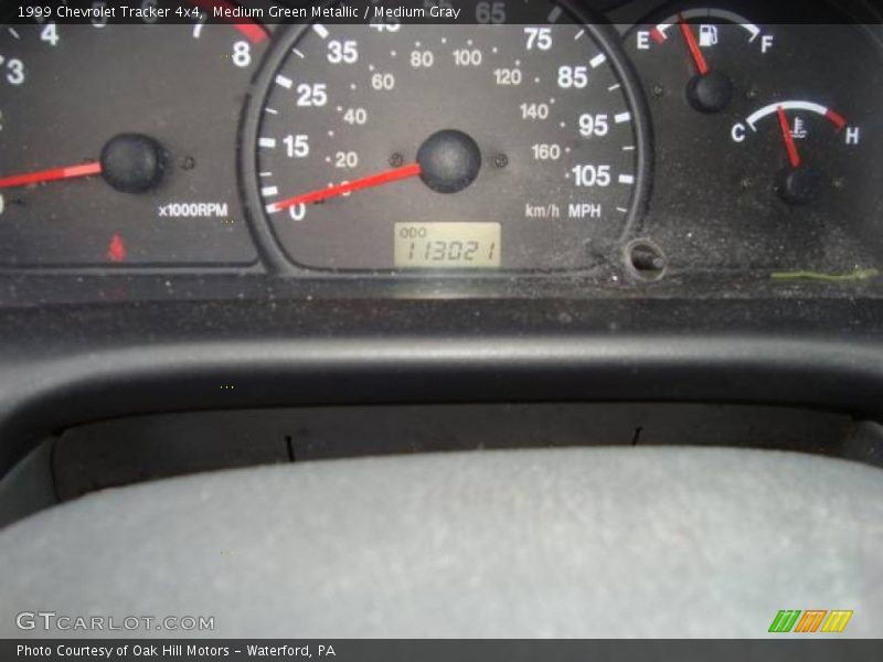 Medium Green Metallic / Medium Gray 1999 Chevrolet Tracker 4x4