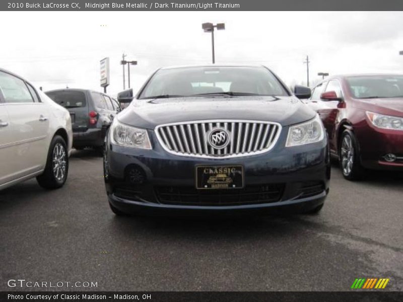 Midnight Blue Metallic / Dark Titanium/Light Titanium 2010 Buick LaCrosse CX