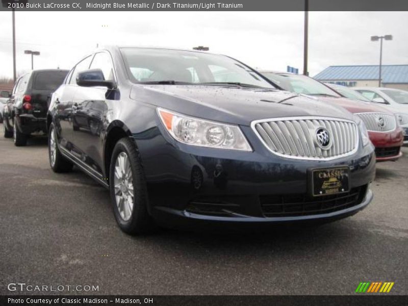 Midnight Blue Metallic / Dark Titanium/Light Titanium 2010 Buick LaCrosse CX