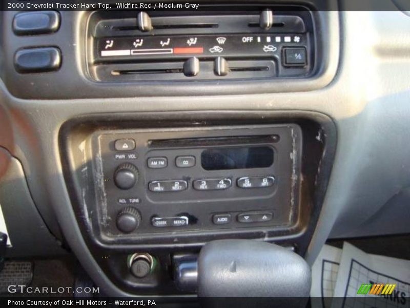 Wildfire Red / Medium Gray 2000 Chevrolet Tracker Hard Top