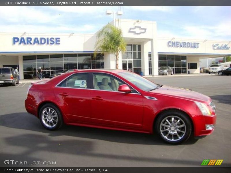 Crystal Red Tintcoat / Cashmere/Cocoa 2010 Cadillac CTS 3.6 Sedan