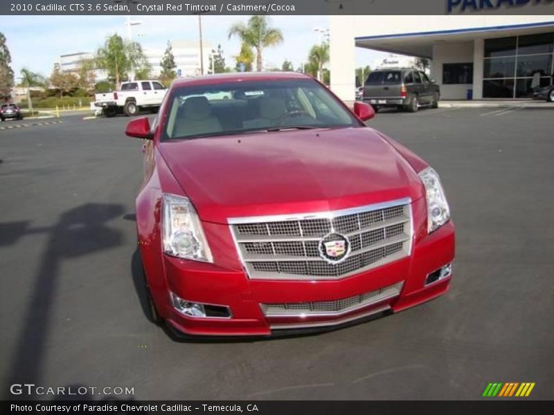 Crystal Red Tintcoat / Cashmere/Cocoa 2010 Cadillac CTS 3.6 Sedan