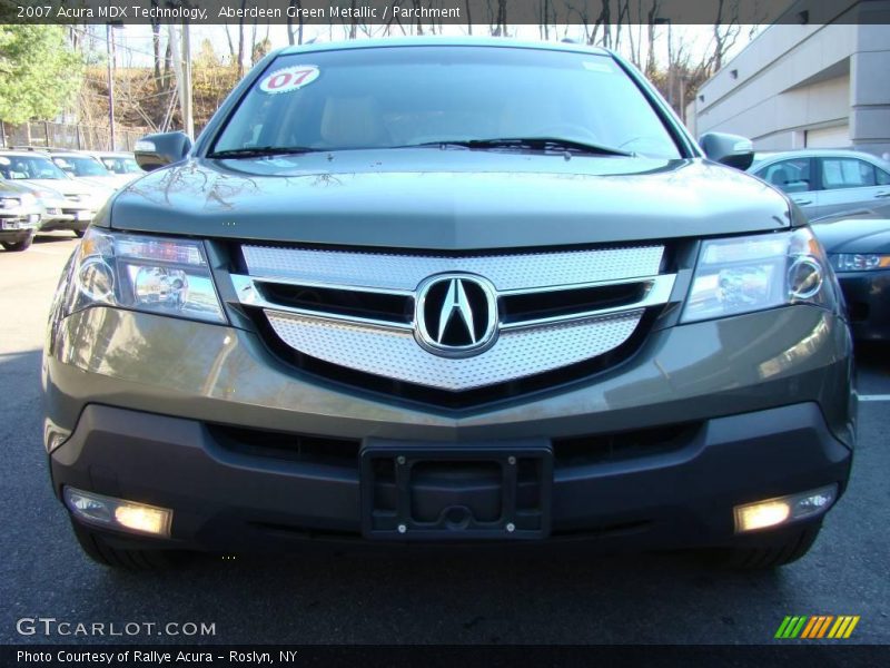 Aberdeen Green Metallic / Parchment 2007 Acura MDX Technology