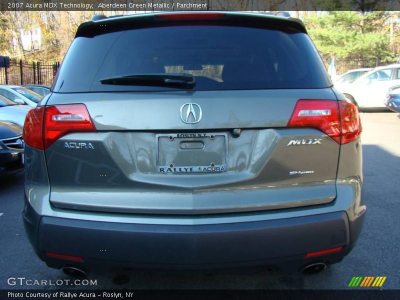 Aberdeen Green Metallic / Parchment 2007 Acura MDX Technology