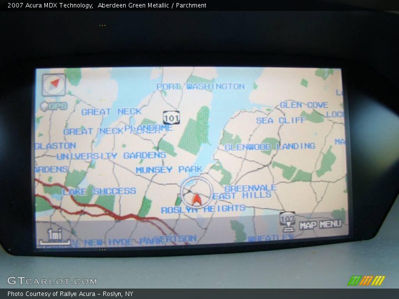 Aberdeen Green Metallic / Parchment 2007 Acura MDX Technology