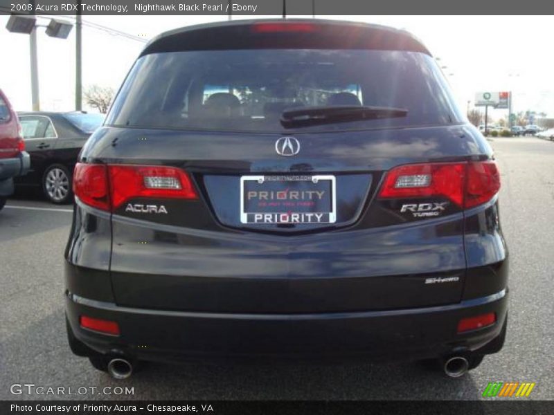 Nighthawk Black Pearl / Ebony 2008 Acura RDX Technology