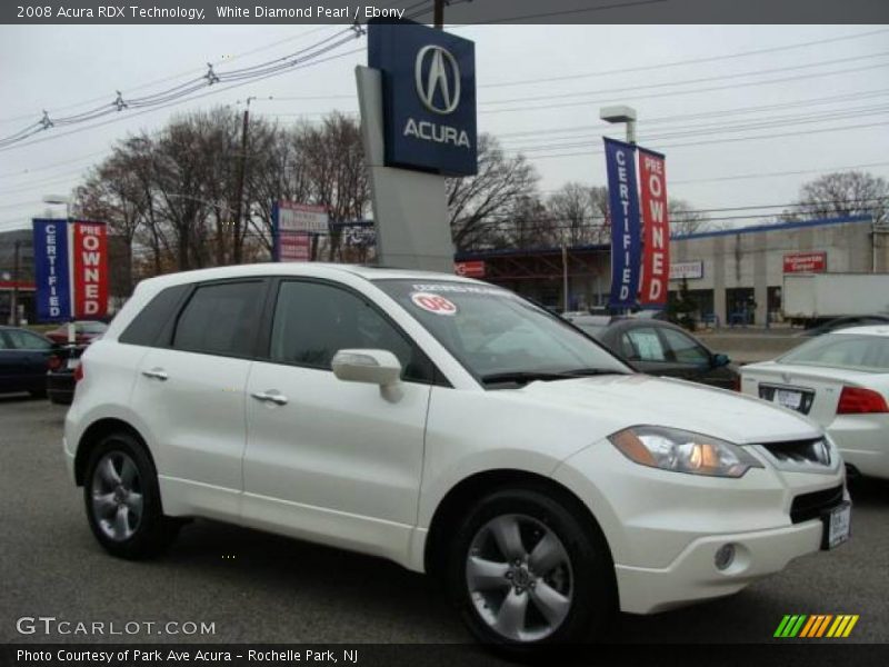 White Diamond Pearl / Ebony 2008 Acura RDX Technology