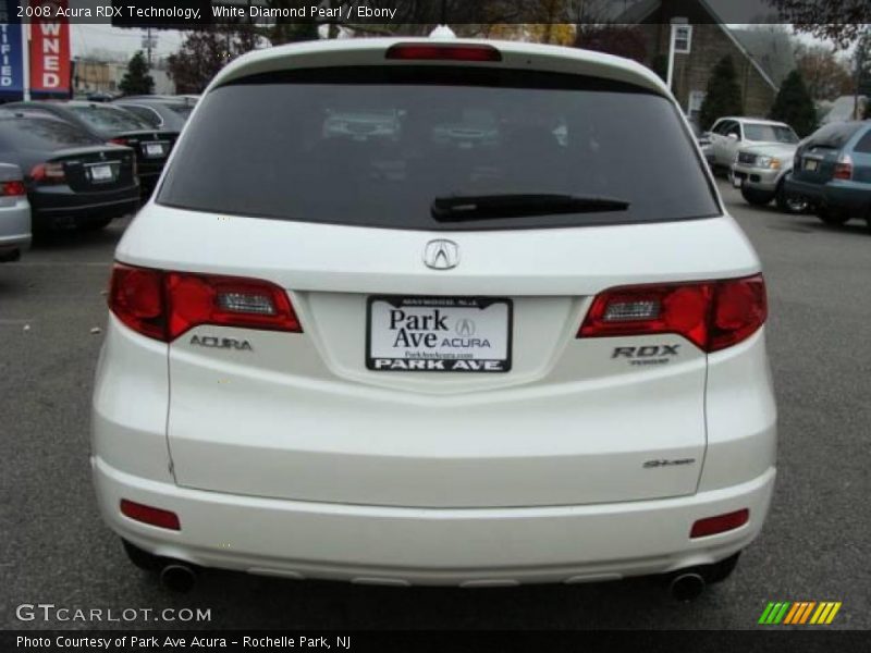 White Diamond Pearl / Ebony 2008 Acura RDX Technology