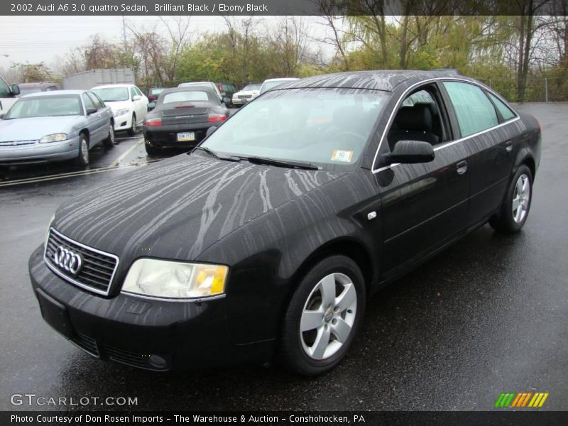 Brilliant Black / Ebony Black 2002 Audi A6 3.0 quattro Sedan