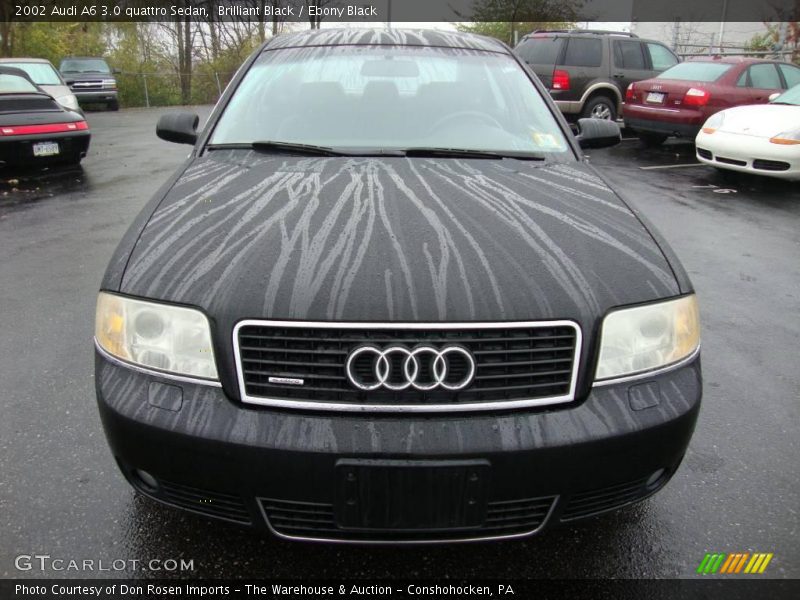 Brilliant Black / Ebony Black 2002 Audi A6 3.0 quattro Sedan