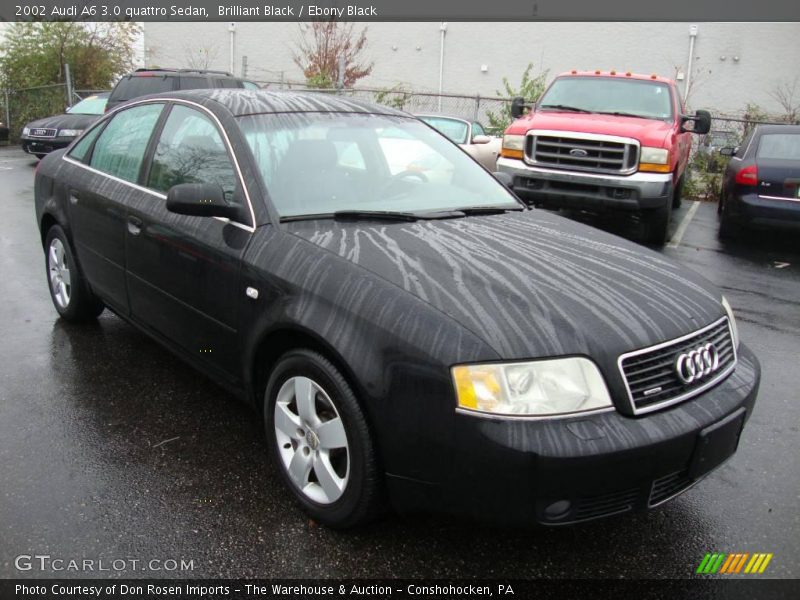 Brilliant Black / Ebony Black 2002 Audi A6 3.0 quattro Sedan