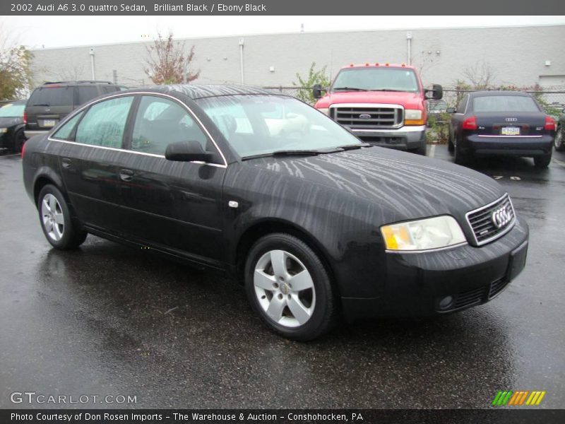 Brilliant Black / Ebony Black 2002 Audi A6 3.0 quattro Sedan