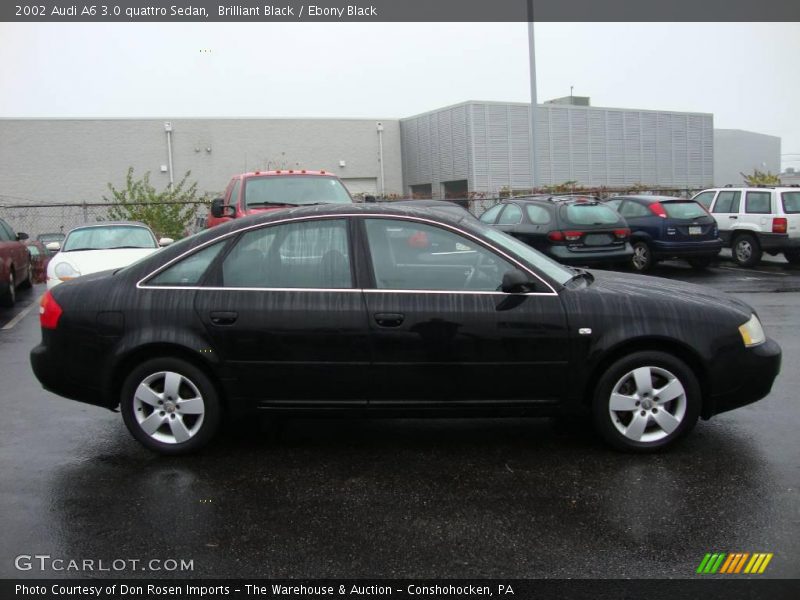 Brilliant Black / Ebony Black 2002 Audi A6 3.0 quattro Sedan