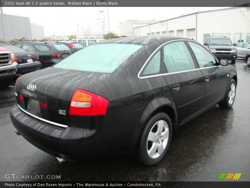 Brilliant Black / Ebony Black 2002 Audi A6 3.0 quattro Sedan
