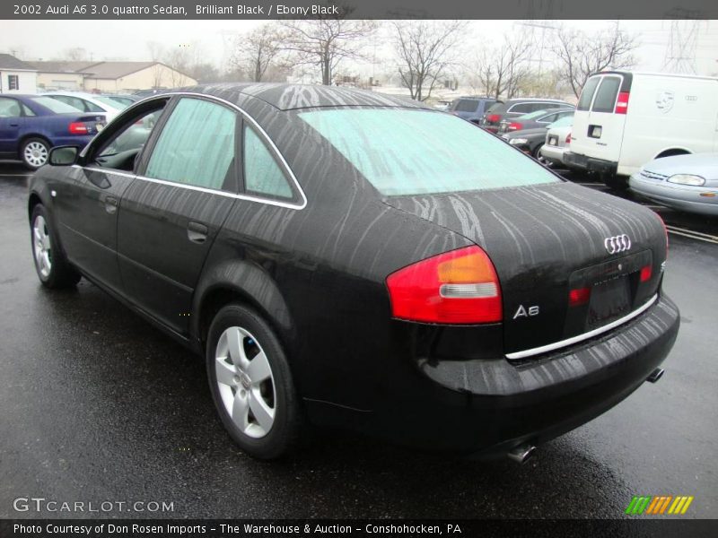 Brilliant Black / Ebony Black 2002 Audi A6 3.0 quattro Sedan