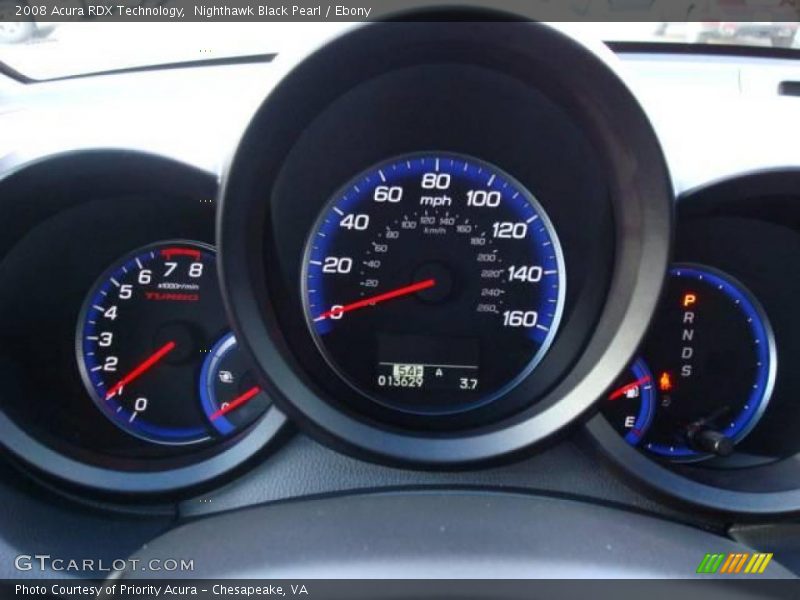 Nighthawk Black Pearl / Ebony 2008 Acura RDX Technology