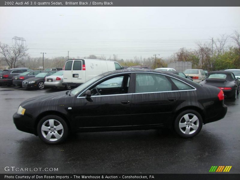 Brilliant Black / Ebony Black 2002 Audi A6 3.0 quattro Sedan