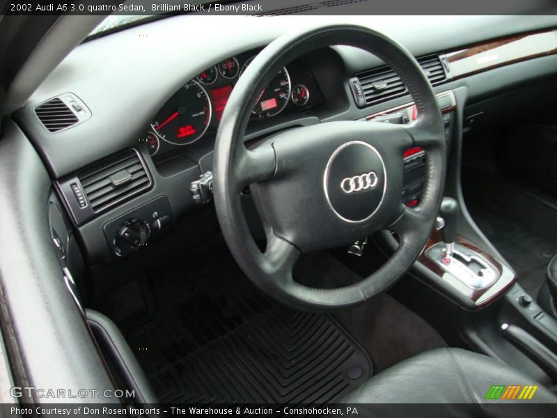 Brilliant Black / Ebony Black 2002 Audi A6 3.0 quattro Sedan