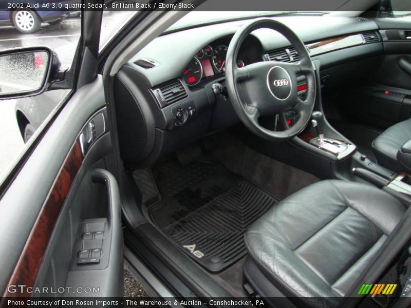 Brilliant Black / Ebony Black 2002 Audi A6 3.0 quattro Sedan