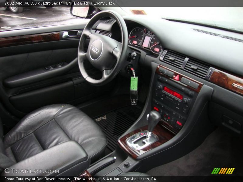 Brilliant Black / Ebony Black 2002 Audi A6 3.0 quattro Sedan